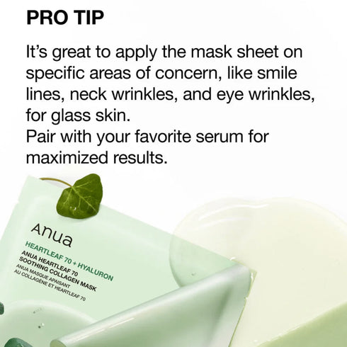 Heartleaf 70 Soothing Collagen Mask - WowSkin Romania